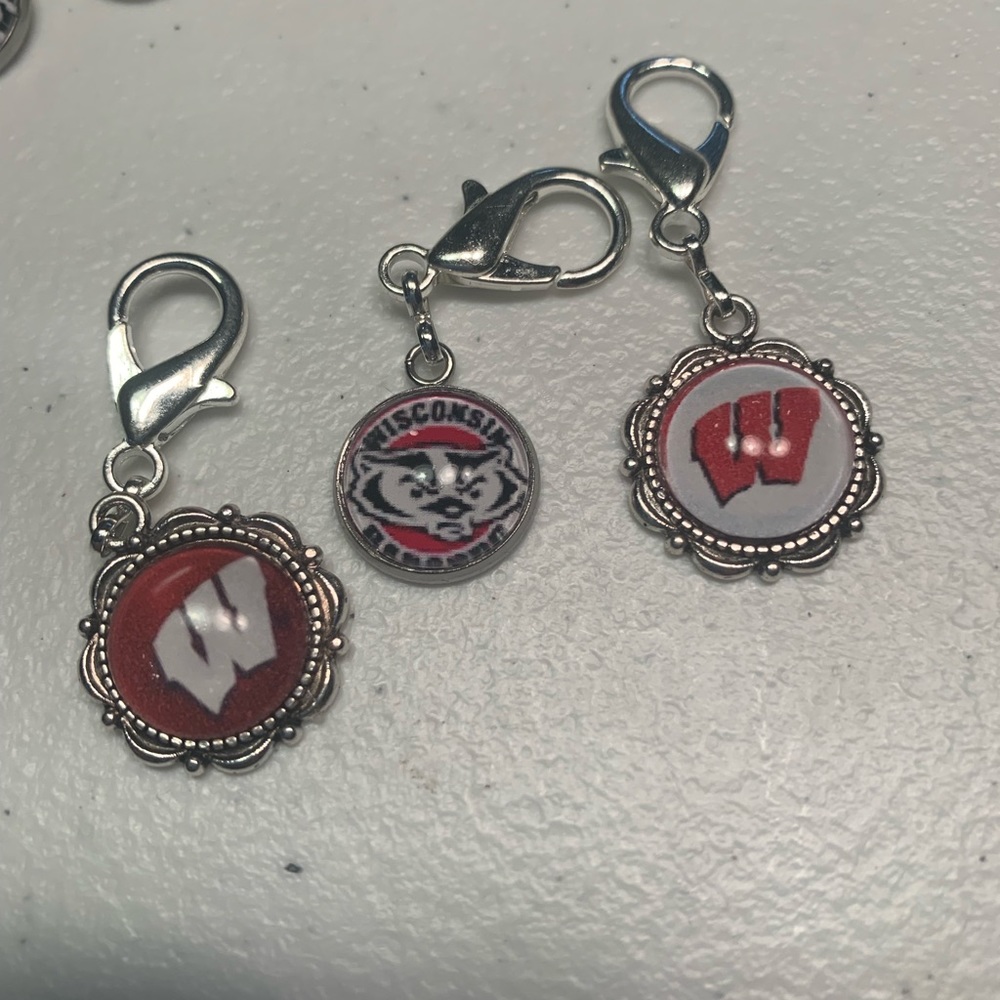 COPY - Beautiful Wisconsin badgers charms